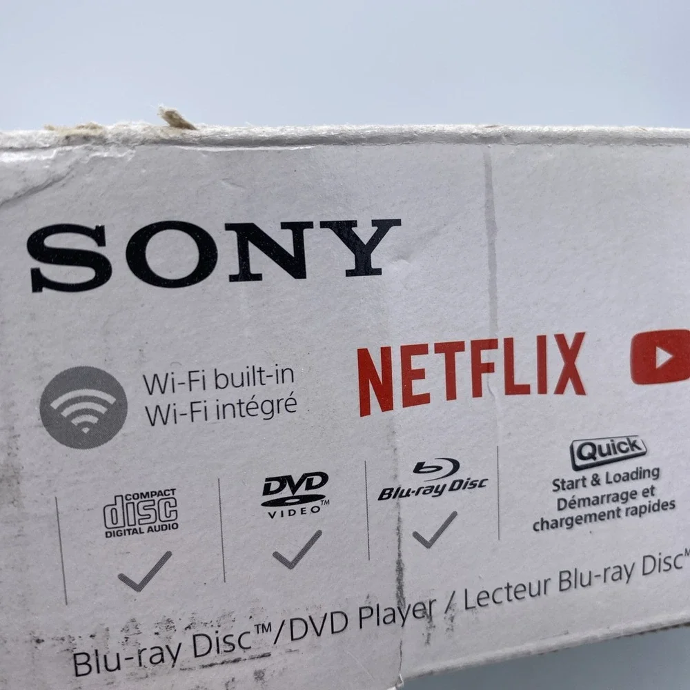 Sony BDP-BX370 Blu-ray DVD‎ Player Wi-Fi Netflix YouTube HDMI Open Box